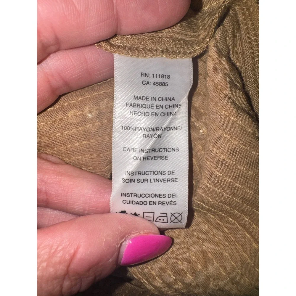 MICHAEL Michael Kors One Shoulder Dress Womens Gold Sequin Cocktail Mini Large